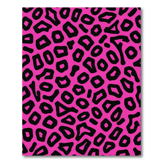 Bold Pink Animal Spot Rug