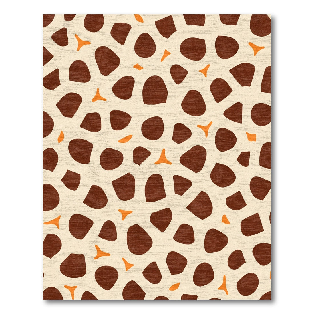 Brown And Orange Organic Spots Rug