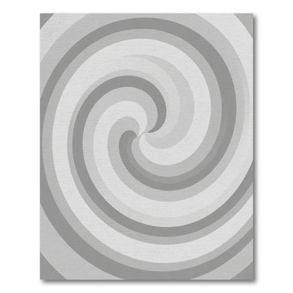 Monochrome Gradient Swirl Harmony Rug