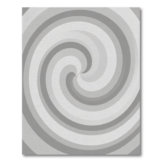 Monochrome Gradient Swirl Harmony Rug