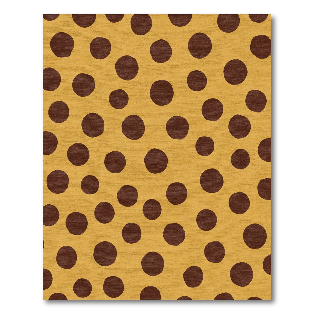 Brown Polka Dot Ochre Scatter Rug