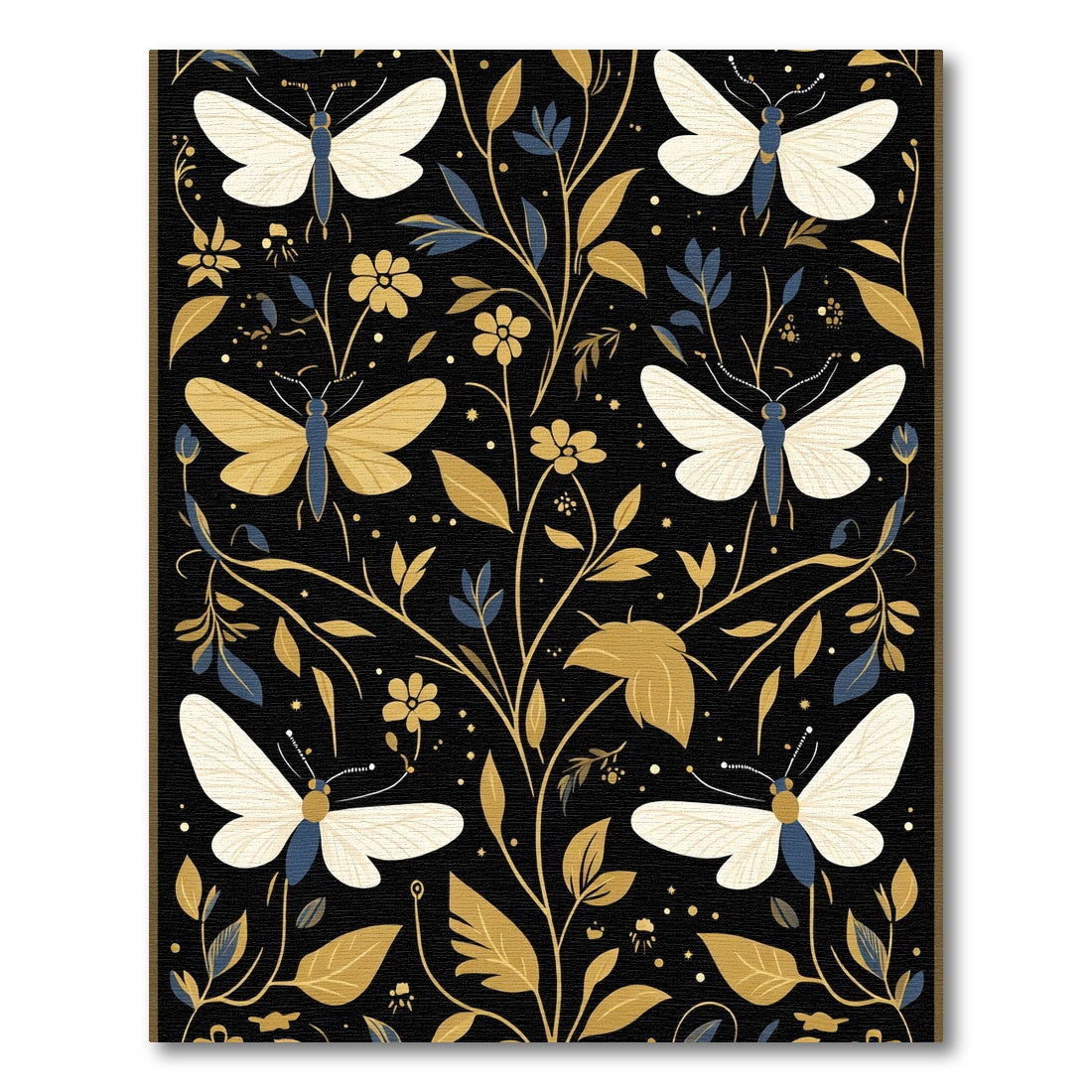 Golden Moth Botanical Garden Rug