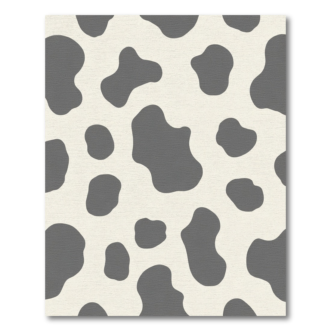 Gray Black Spotty Hide Pattern Rug