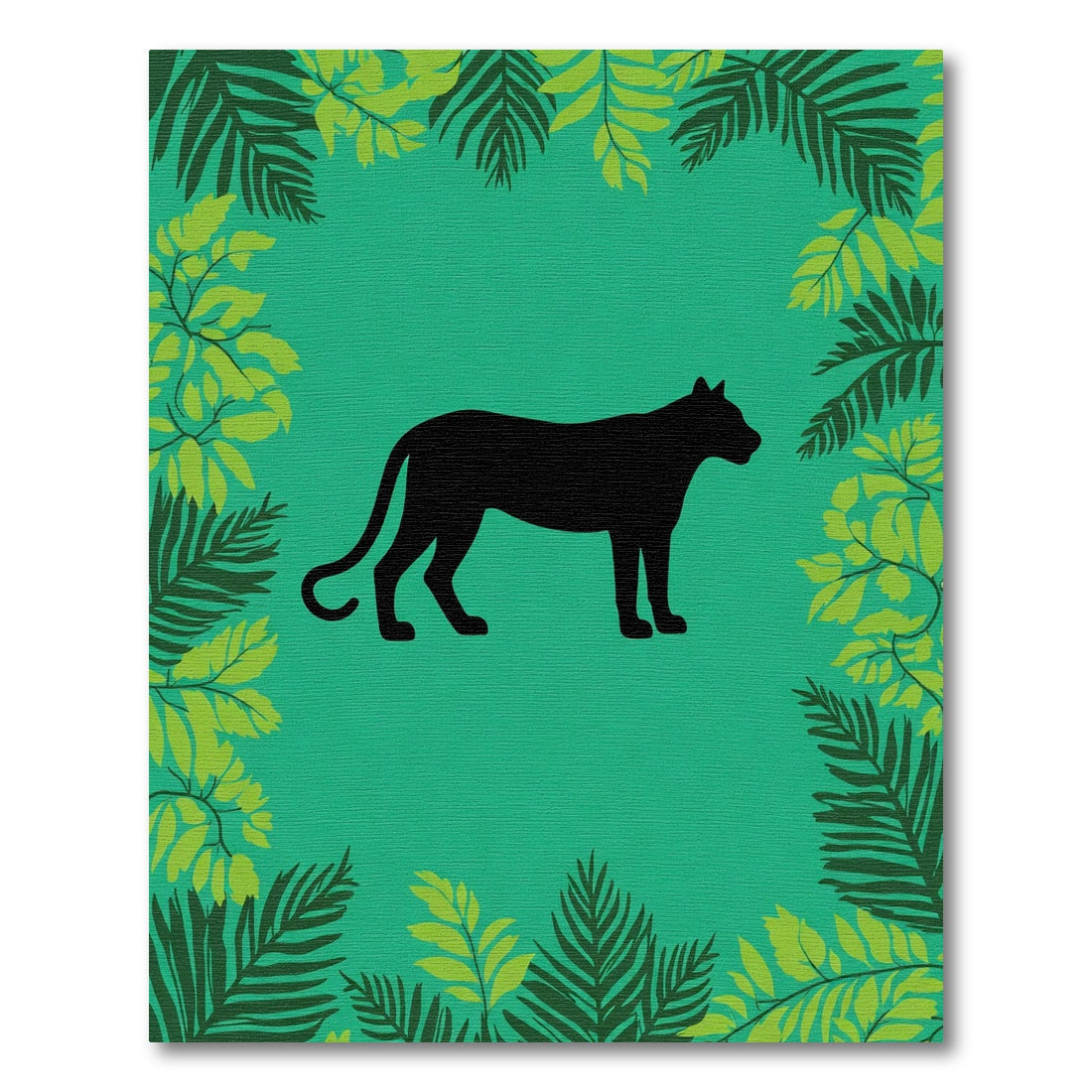 Black Panther Tropical Jungle Theme Rug