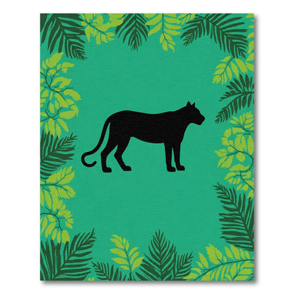 Black Panther Tropical Jungle Theme Rug