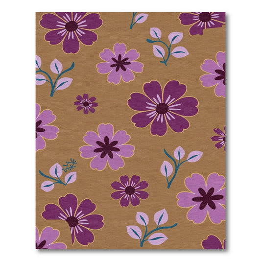 Purple Lilac Floral Garden Rug