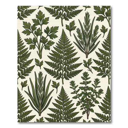 Fern and Herb Garden Botanical Meadow Rug