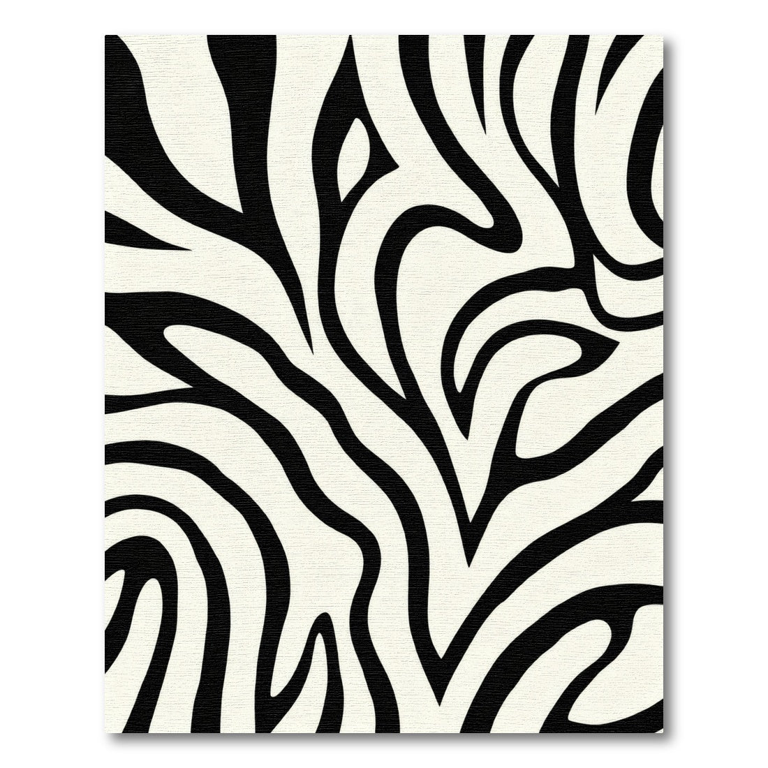 Black White Zebra Stripe Rug