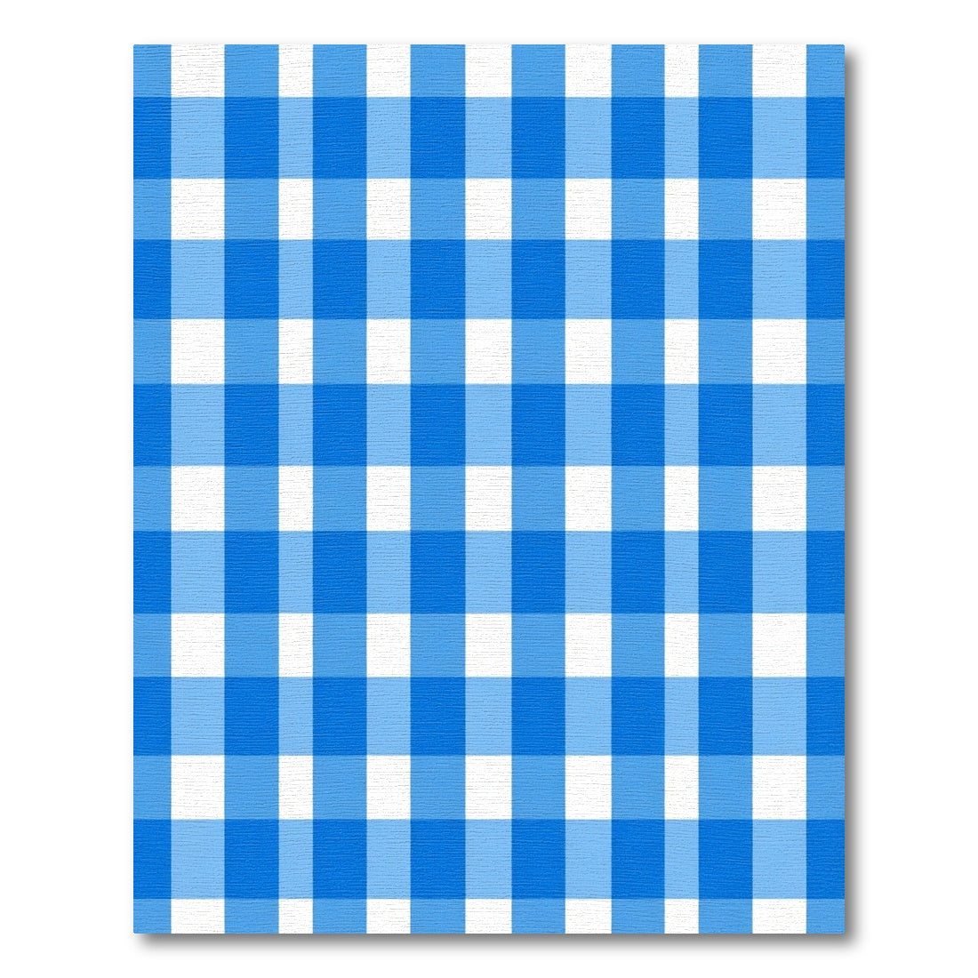 Vibrant Royal Blue White Lattice Rug