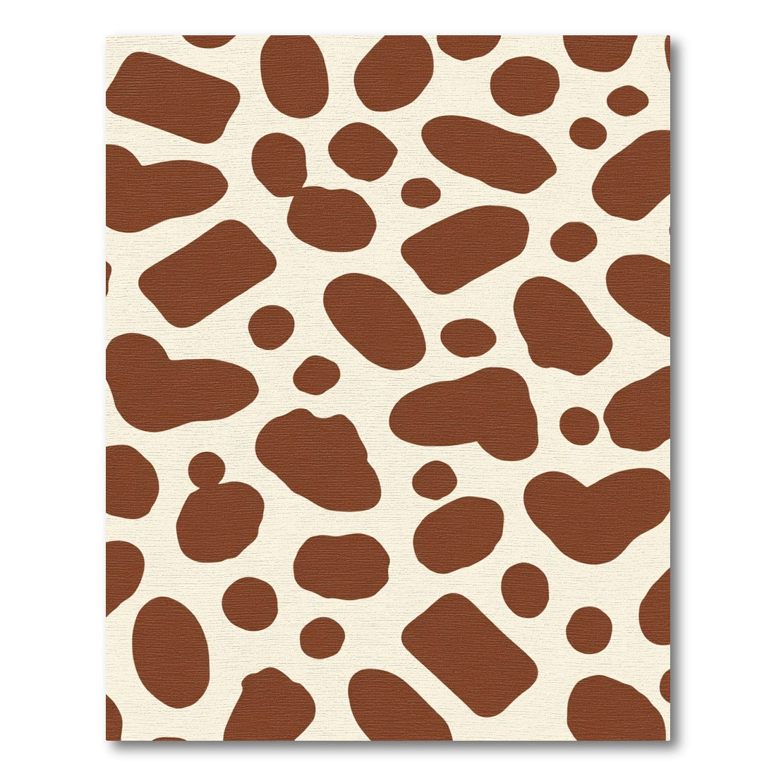 Brown Cream Abstract Spots Rug