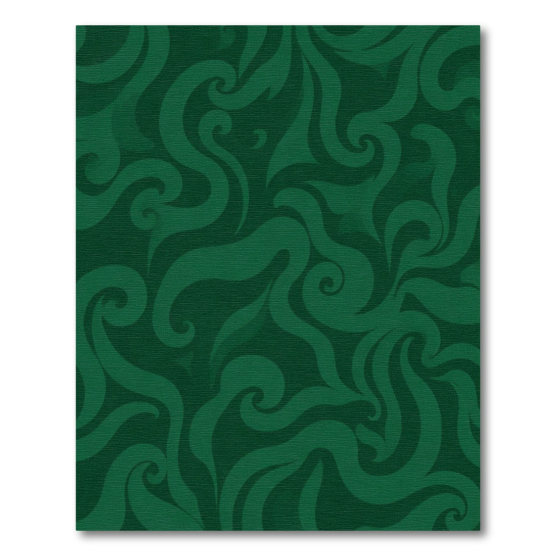 Deep Forest Swirl Organic Flow Rug