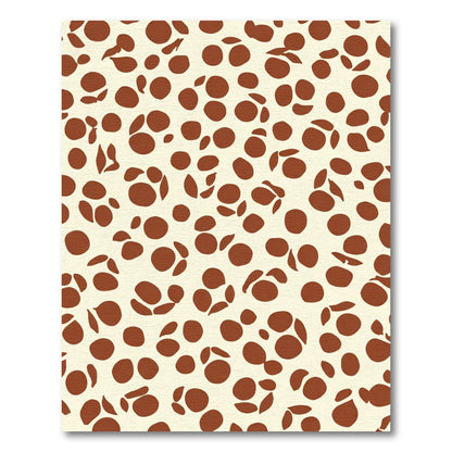 Subtle Round Splatter Overlay Rug