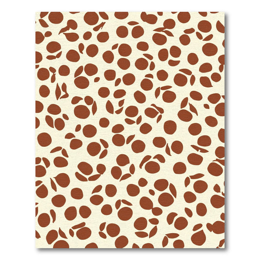 Subtle Round Splatter Overlay Rug