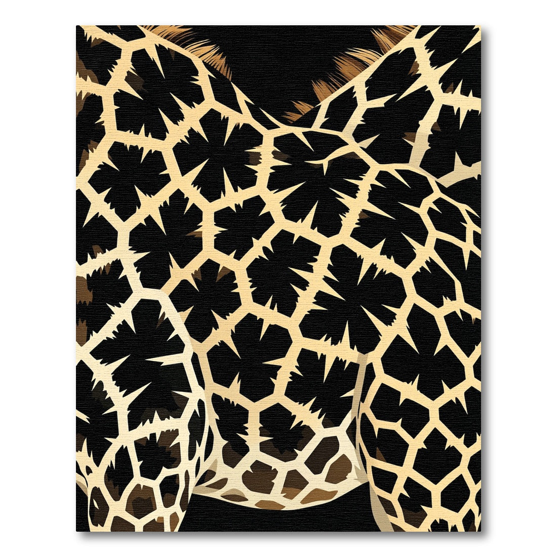 Golden Giraffe Skin Overlay Rug