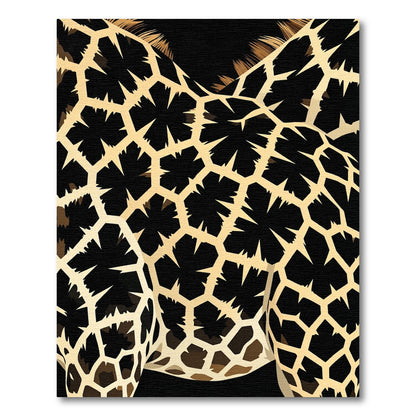 Golden Giraffe Skin Overlay Rug
