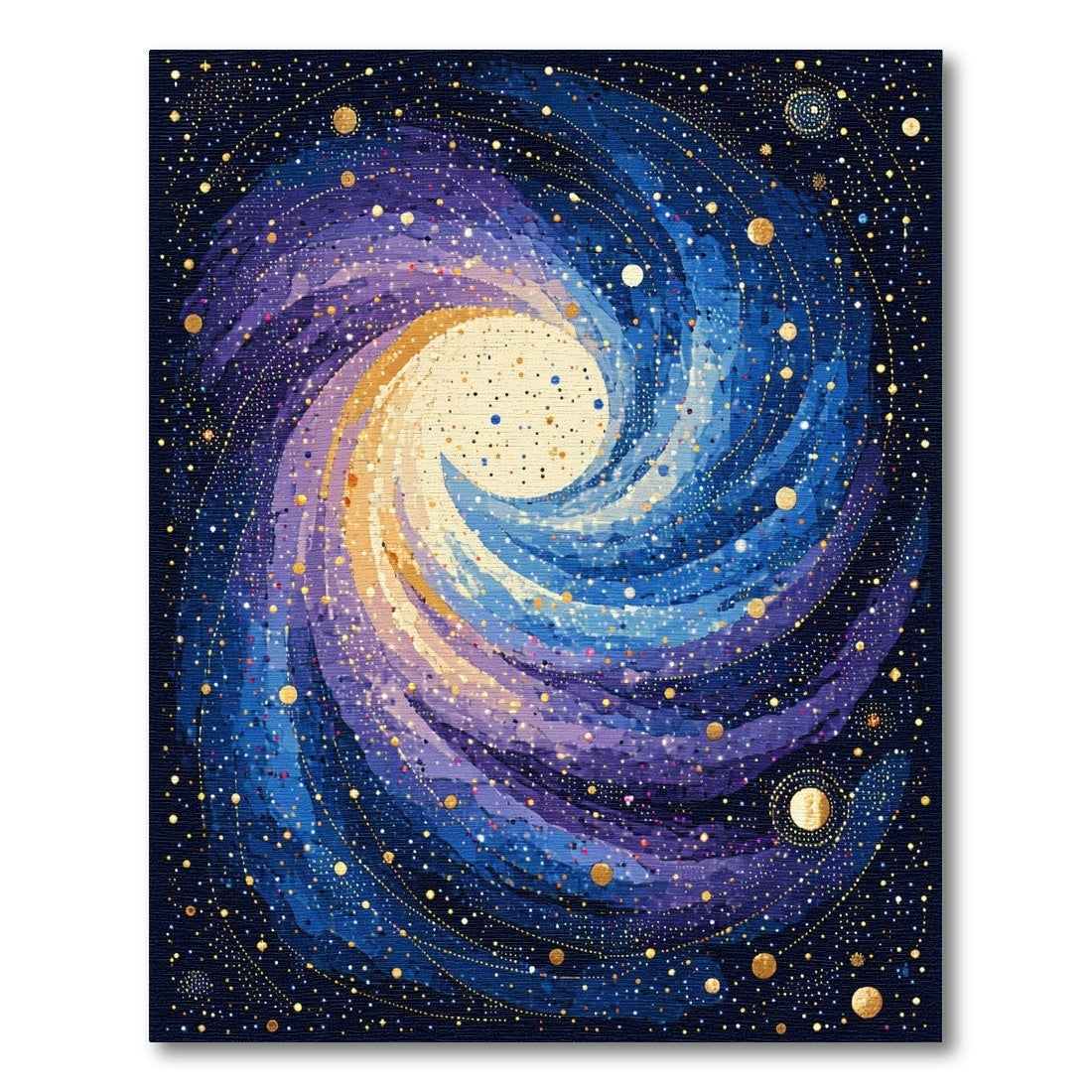 Cosmic Spiral Galaxy Starry Rug