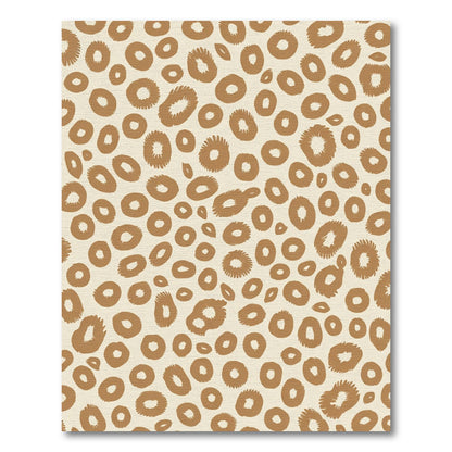 Safari Spots Brown Cream Accents Rug