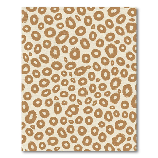 Safari Spots Brown Cream Accents Rug