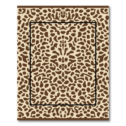 Brown Tortoise Shell Medallion Rug