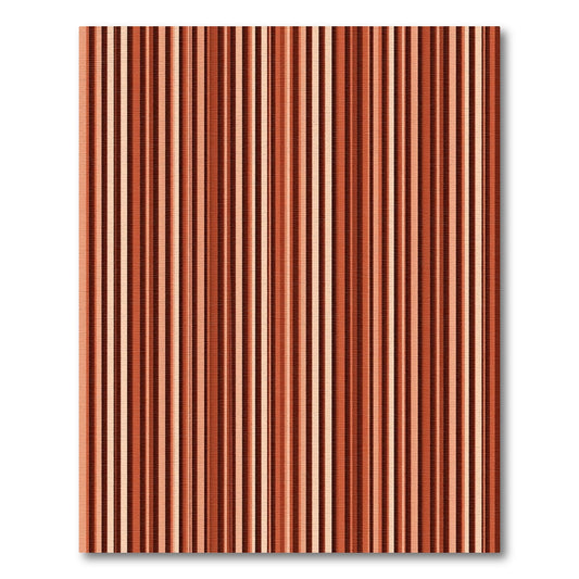 Warm Earth Tone Vertical Stripe Rug