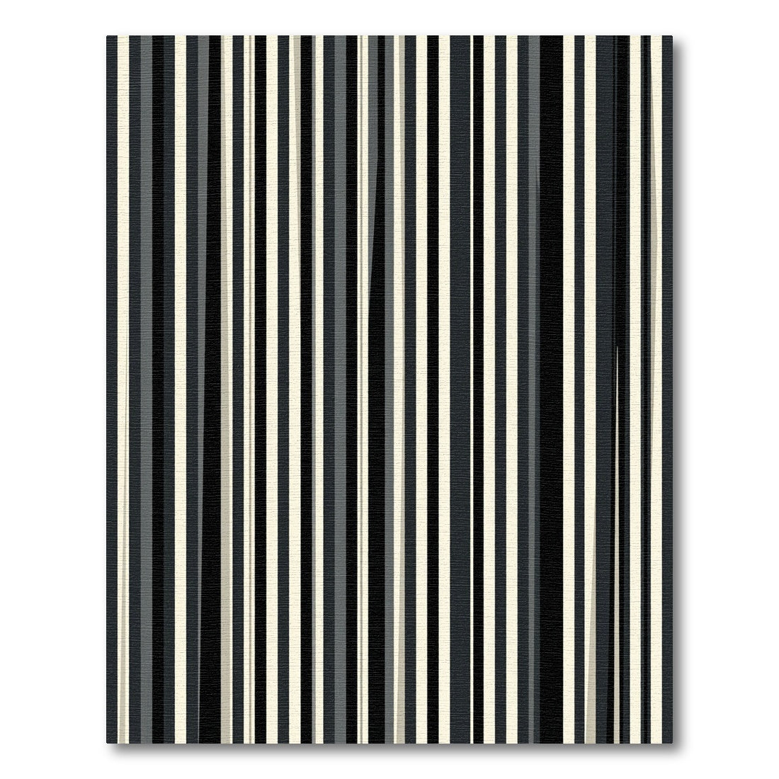 Minimalist Monochromatic Vertical Stripe Decor Rug