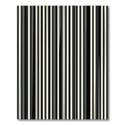 Minimalist Monochromatic Vertical Stripe Decor Rug