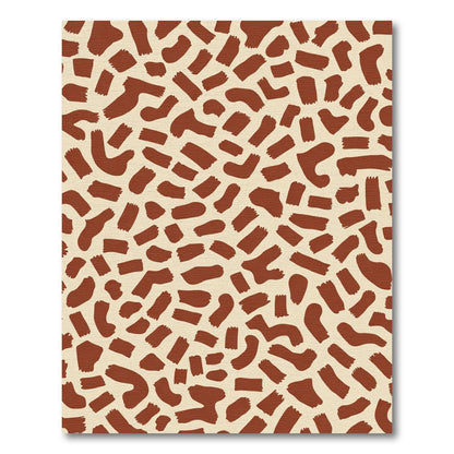 Earth Tone Organic Brushstrokes Rug