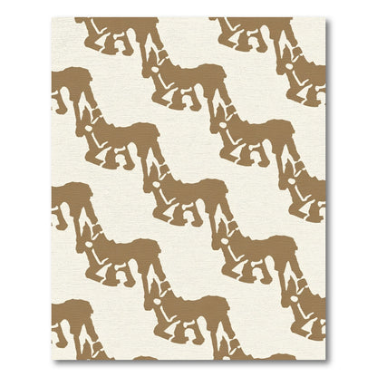 Brown Antelope Zigzag Repeat Rug