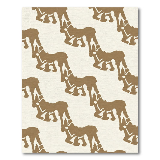 Brown Antelope Zigzag Repeat Rug
