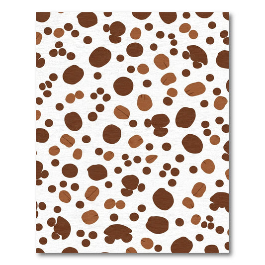 Brown Coffee Bean Spot Rug