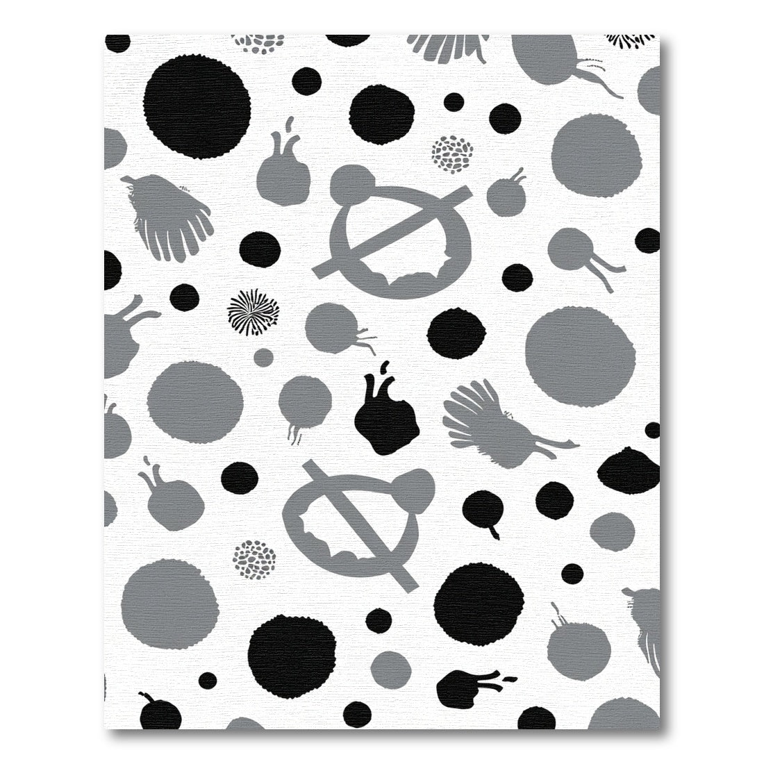 Monochromatic Abstract Sprinkle Scattered Graphic Rug