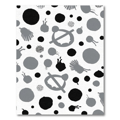 Monochromatic Abstract Sprinkle Scattered Graphic Rug