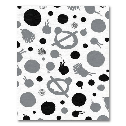 Monochromatic Abstract Sprinkle Scattered Graphic Rug