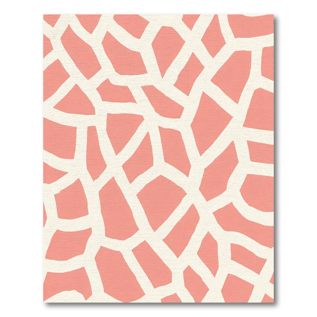 Coral Giraffe Spots Contemporary Rug