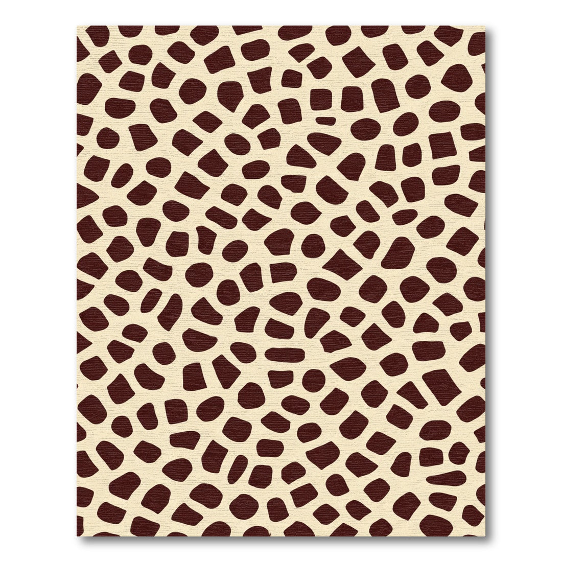 Cream Brown Organic Spot Rug
