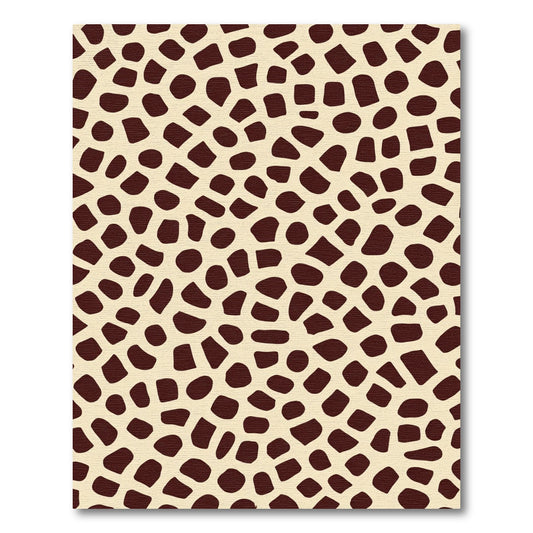 Cream Brown Organic Spot Rug