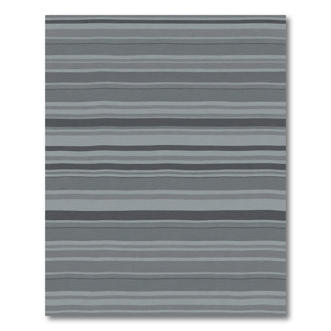 Gray Tones Horizontal Stripe Rug