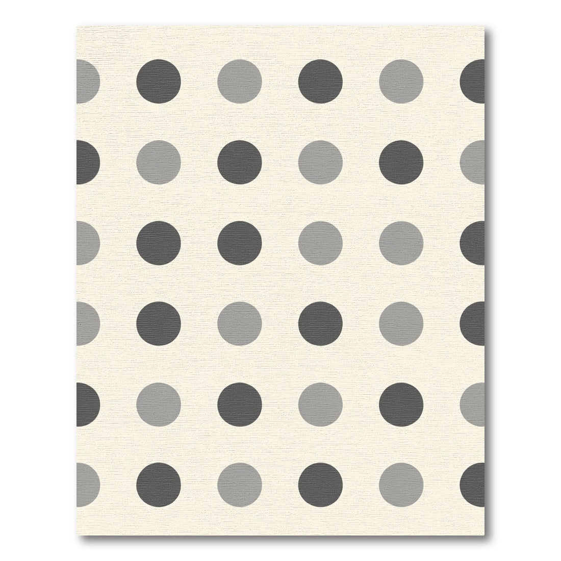 Modern Gray Polka Dot Accent Rug