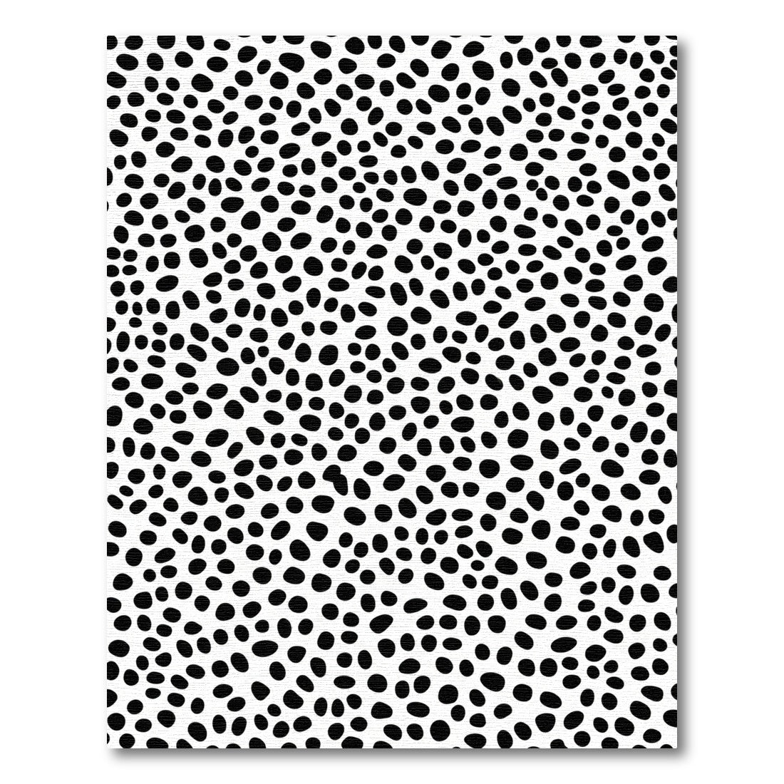 Black White Pebble Scatter Rug
