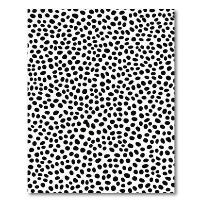 Black White Pebble Scatter Rug