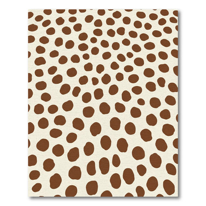 Cream Brown Spot Scatter Rug