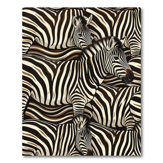 Equine Stripe Silhouette Overlay Rug