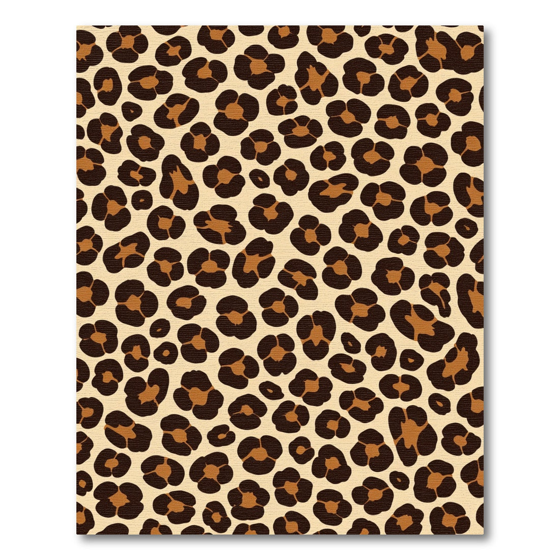 Beige Brown Leopard Spots Area Rug