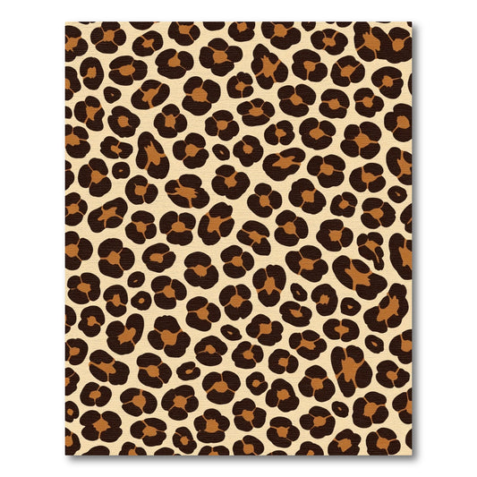 Beige Brown Leopard Spots Area Rug