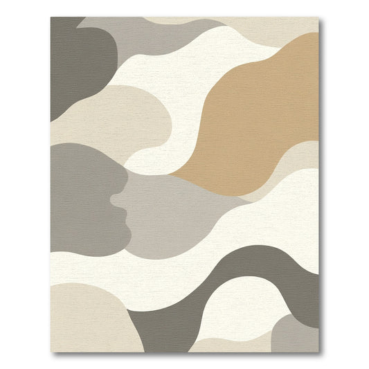 Neutral Flow Organic Shapes Rug