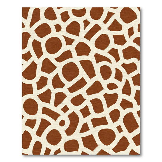 Brown Cream Giraffe Spot Surface Rug