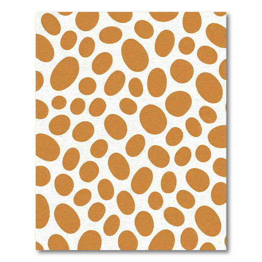 Terra Cotta Oval Spot Arrangement Rug