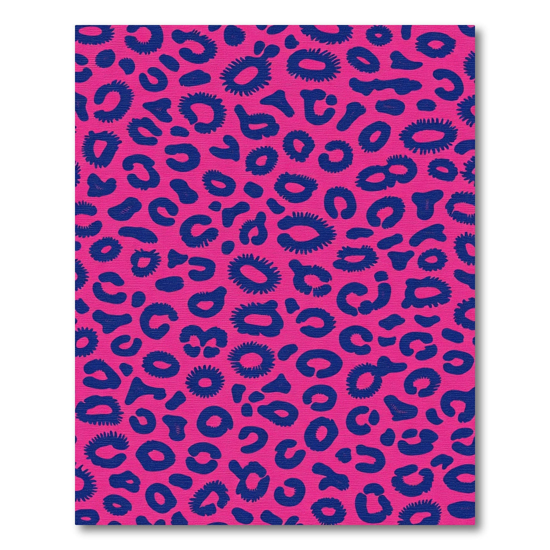 Vibrant Pink Blue Cheetah Spots Rug