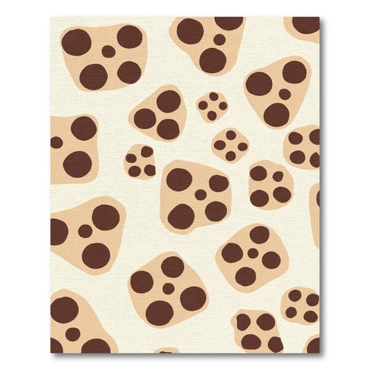 Clay Brown Spot Group Rug