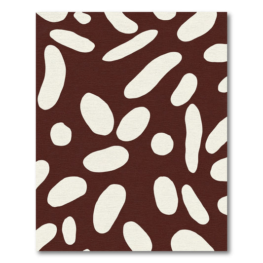 Rich Brown Organic Blob Rug